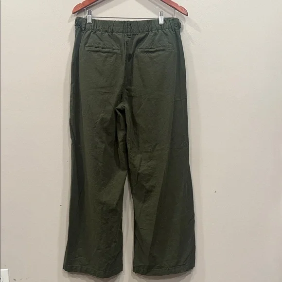 American Eagle Outfitters Olive Green Wide Leg Pant - Picture 2 of 10
